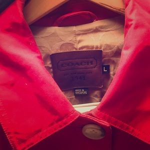 Red coach jacket